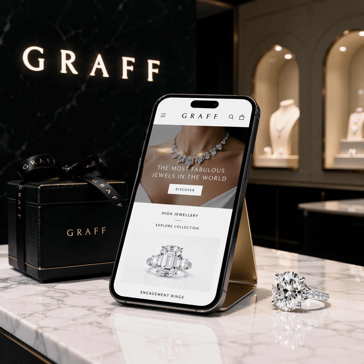 Graff Diamonds luxury jewelry digital experience