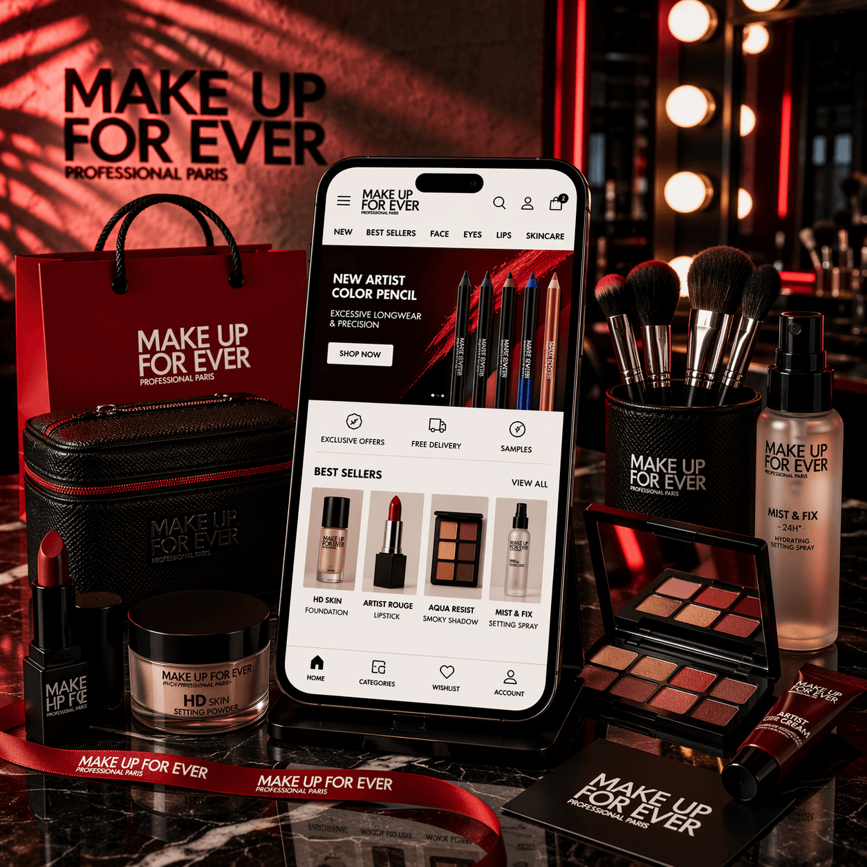 Make Up For Ever Middle East cosmetics ecommerce platform