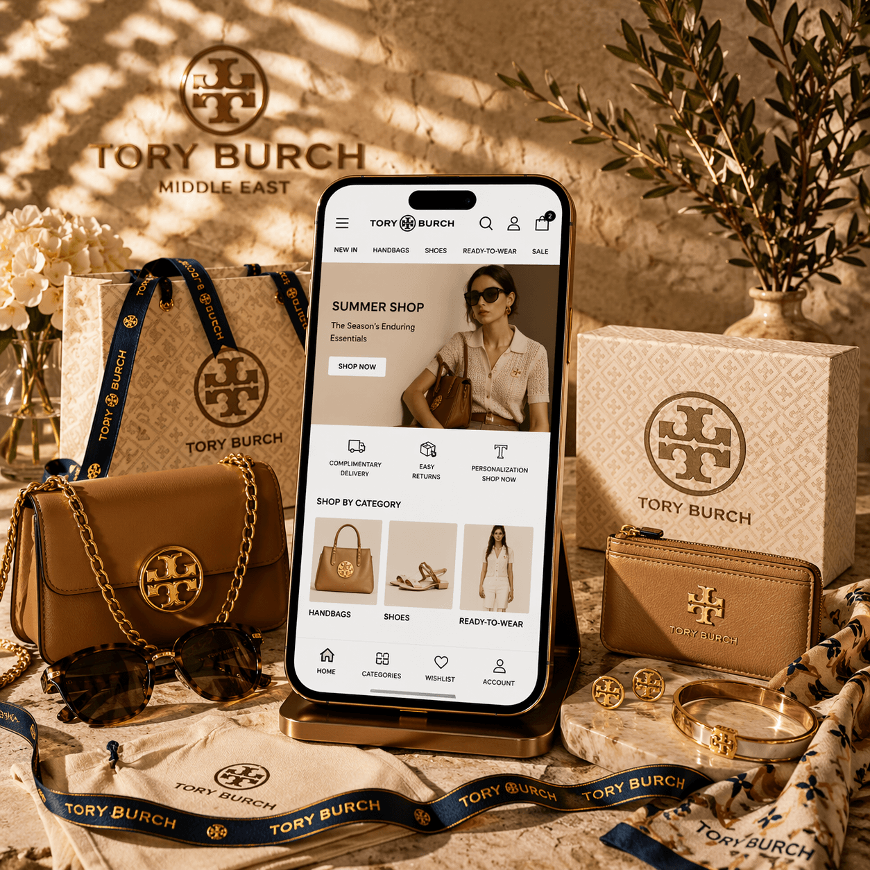 Tory Burch Middle East designer fashion ecommerce platform