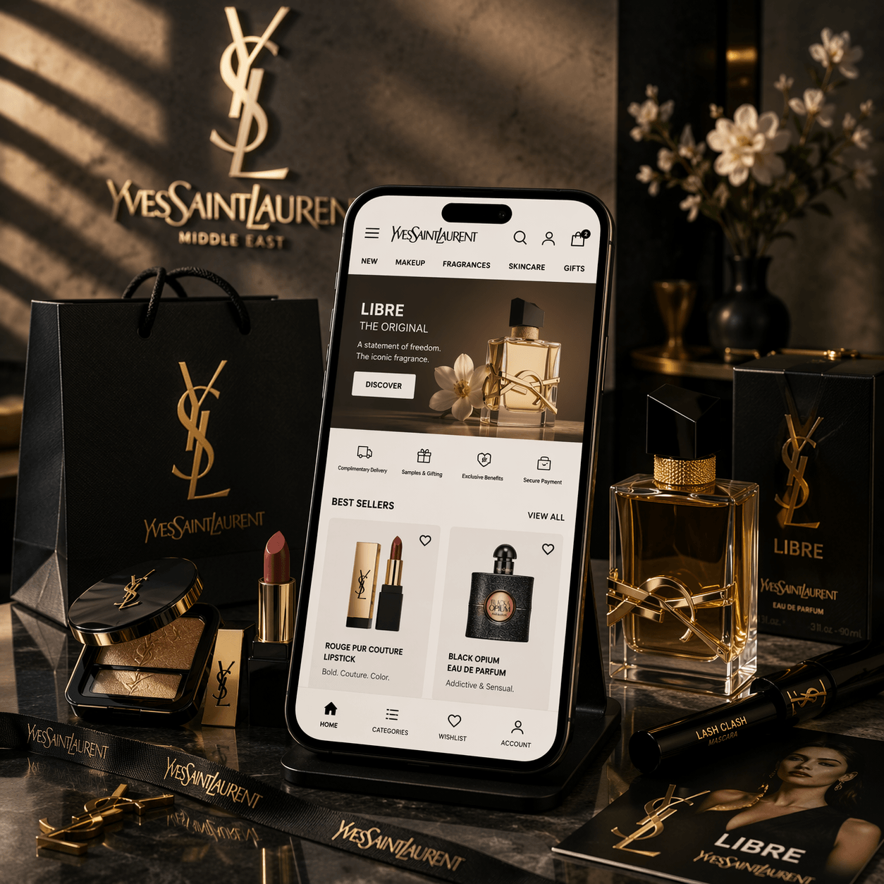 Yves Saint Laurent Middle East luxury omnichannel commerce platform